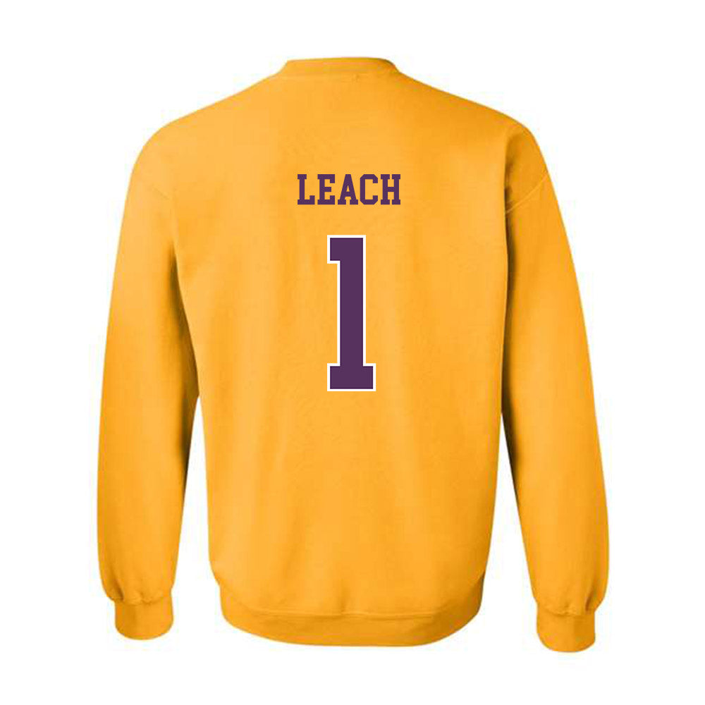 JMU - NCAA Women's Basketball : Maddie Leach - Vintage Dukes Crewneck Sweatshirt-1