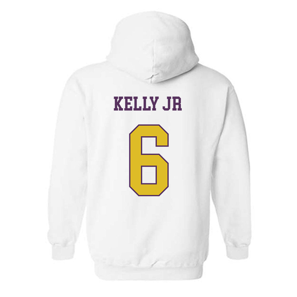 JMU - NCAA Football : DJ Kelly Jr - Vintage Dukes Hooded Sweatshirt-1