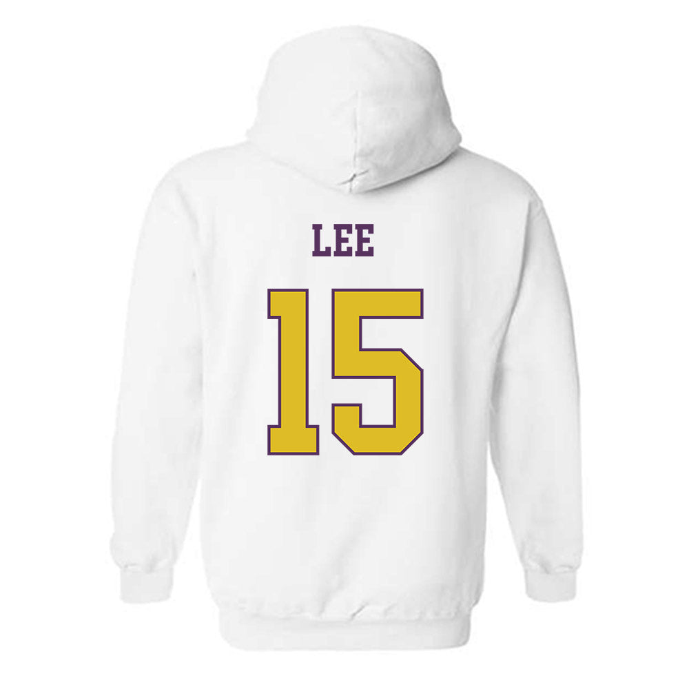 JMU - NCAA Men's Basketball : Brandon Lee - Vintage Dukes Hooded Sweatshirt-1