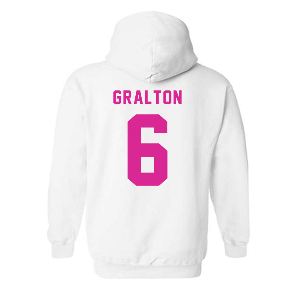 St. Bonaventure - NCAA Women's Basketball : Lola Gralton - BCA Classic Shersey Hooded Sweatshirt-1