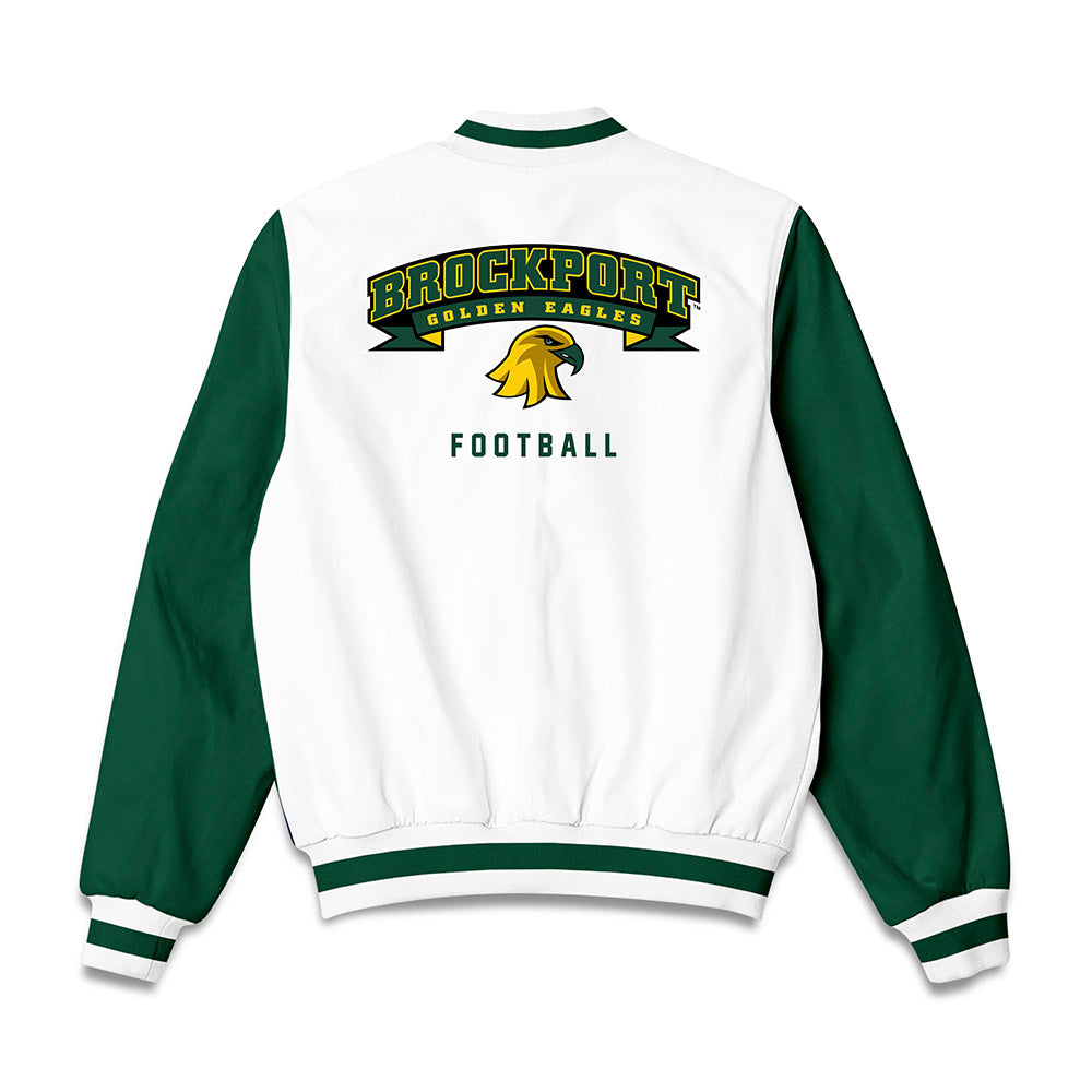 Brockport - NCAA Football : Joseph Maniaci - Bomber Jacket-1