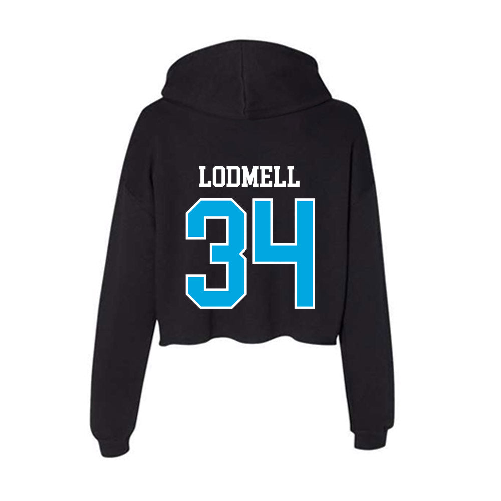 Dakota State - NCAA Football : Devin Lodmell - Women's Crop Fleece Hooded Sweatshirt-1
