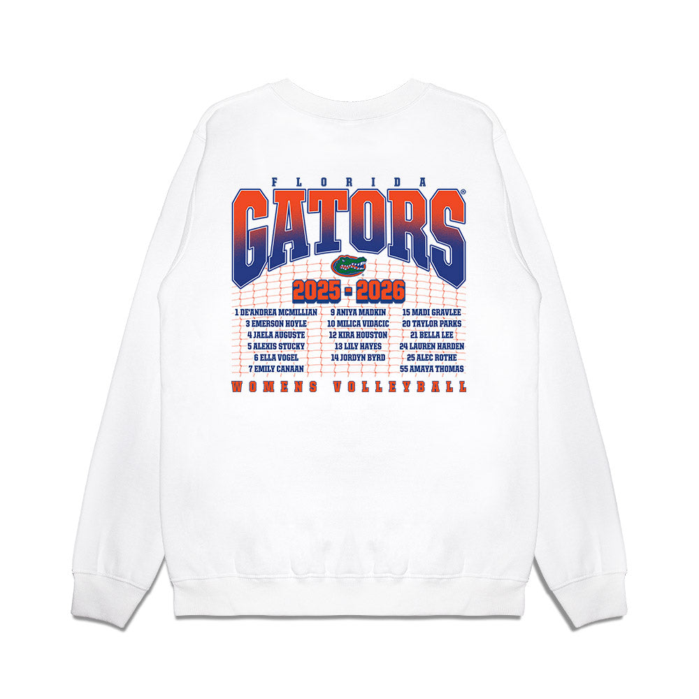 Florida - NCAA Women's Volleyball : - Roster Premium Crewneck Sweatshirt-1