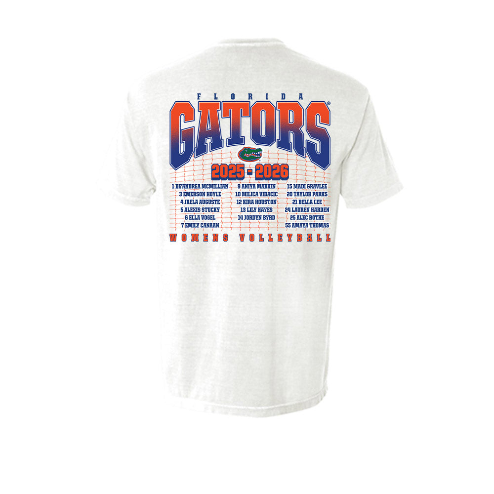 Florida - NCAA Women's Volleyball : - Roster Short Sleeves Pocket T-Shirt-1