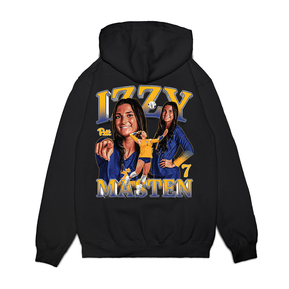 Pittsburgh - NCAA Women's Volleyball : Izzy Masten - Collage Premium Hooded Sweatshirt-1