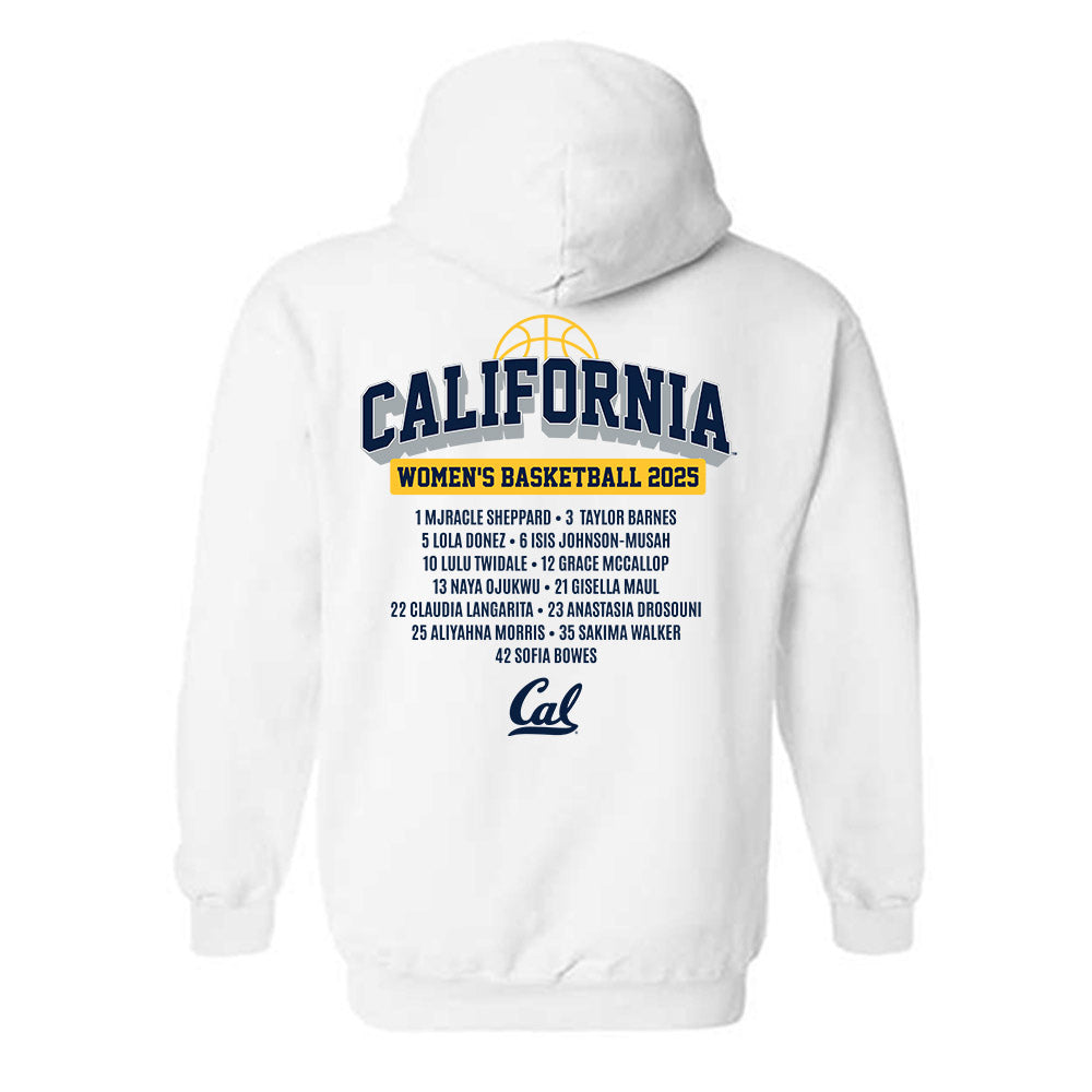 UC Berkeley - NCAA Women's Basketball : Roster Shirt Hooded Sweatshirt-1