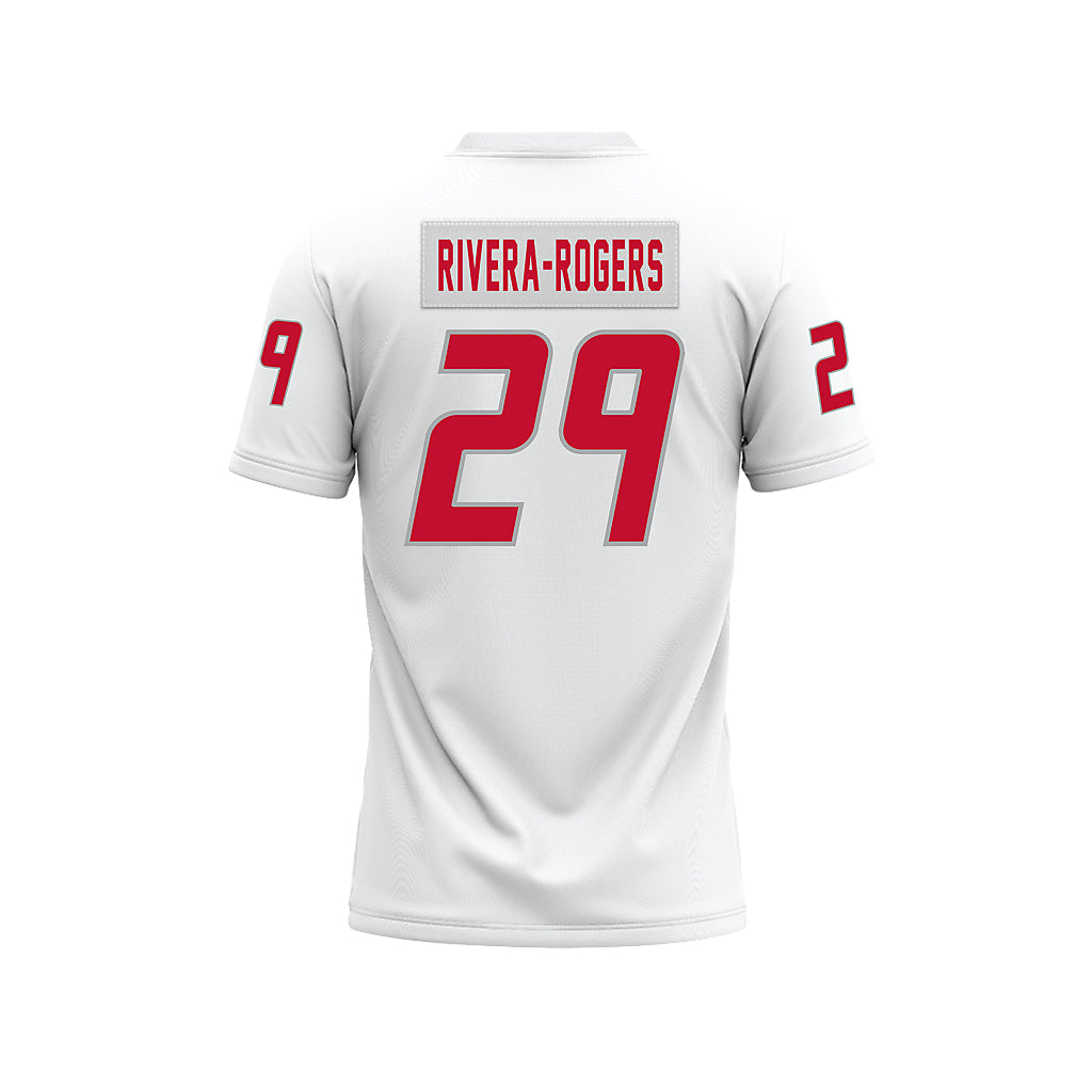 New Mexico - NCAA Football : Xavier Rivera-Rogers - White Premium Football Jersey-1