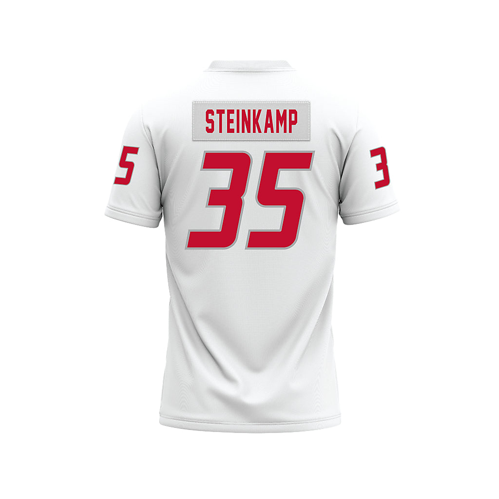 New Mexico - NCAA Football : Charles Steinkamp - White Premium Football Jersey-1