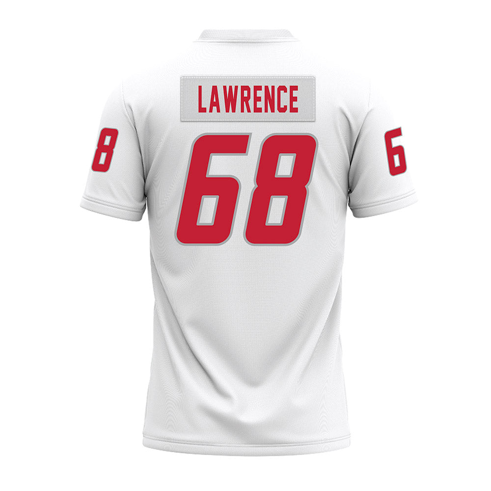 New Mexico - NCAA Football : Tyler Lawrence - White Premium Football Jersey-1