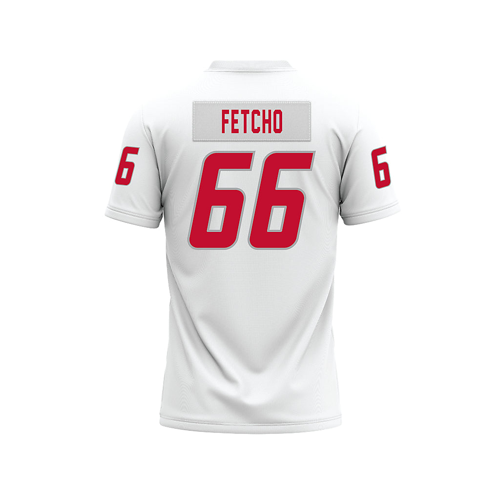 New Mexico - NCAA Football : Markus Fetcho - White Premium Football Jersey-1