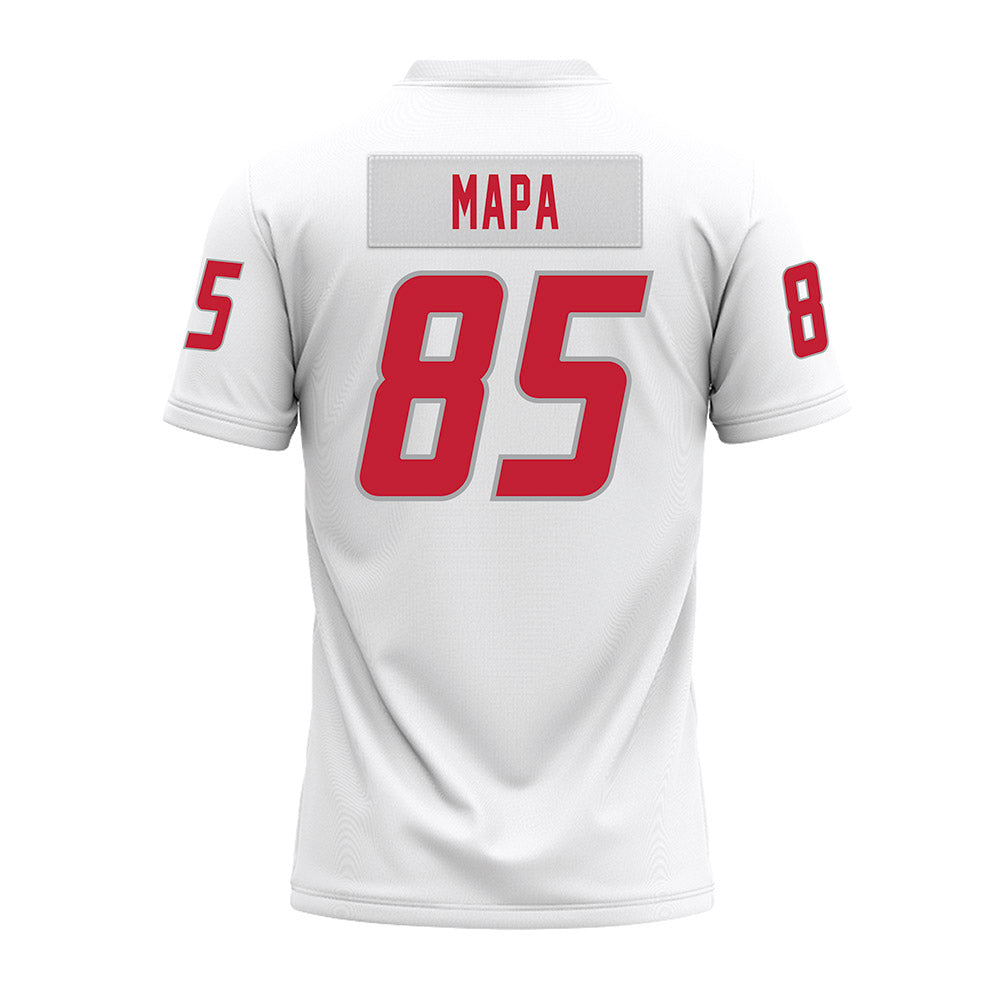 New Mexico - NCAA Football : Simon Mapa - White Premium Football Jersey-1