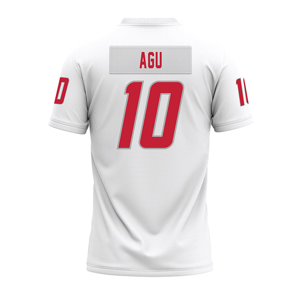 New Mexico - NCAA Football : Darren Agu - White Premium Football Jersey-1
