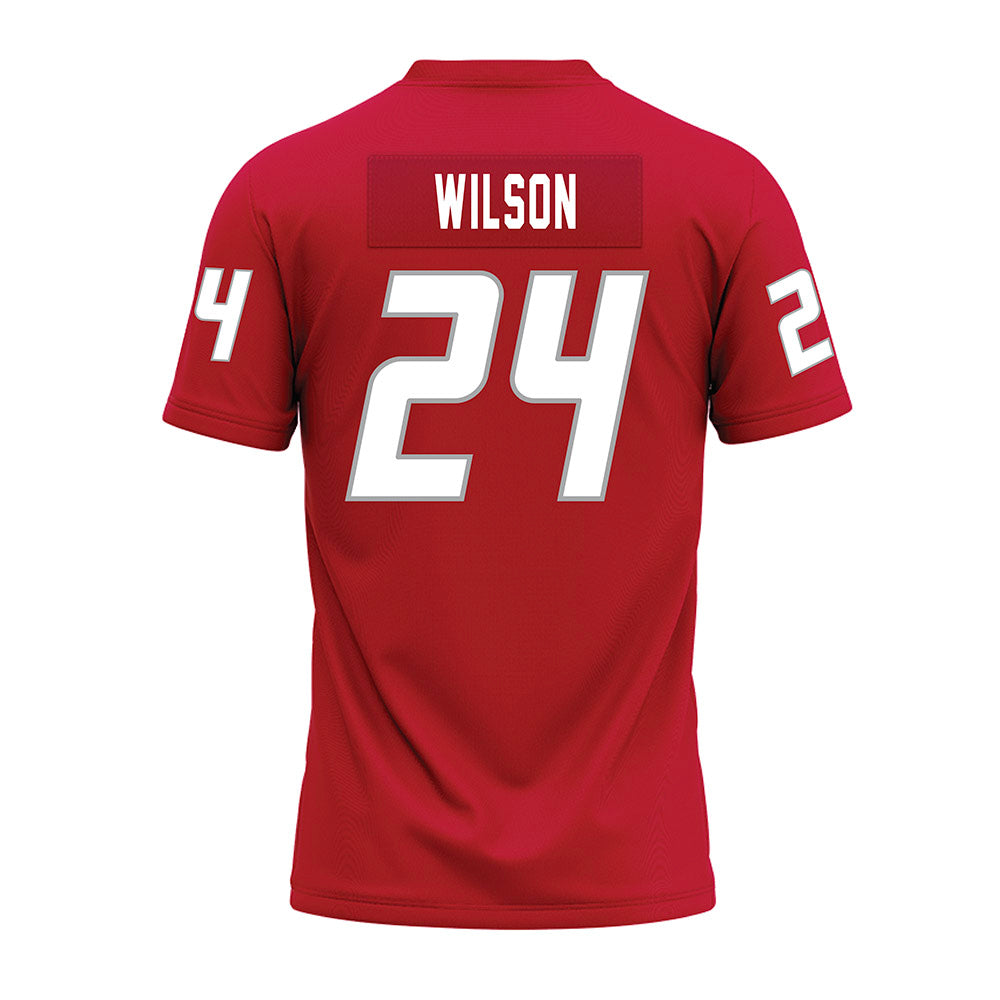 New Mexico - NCAA Football : Jayden Wilson - Red Premium Football Jersey-1