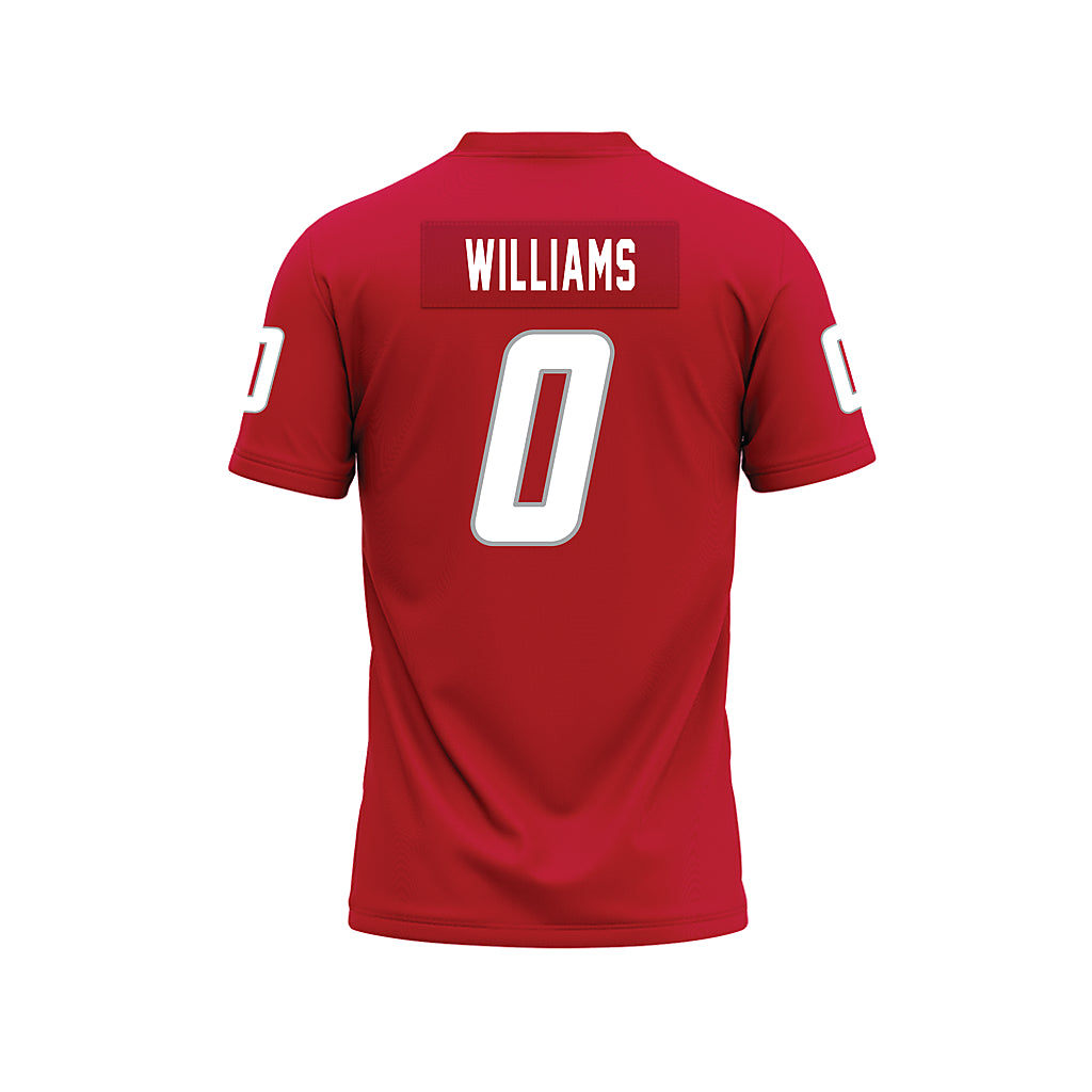 New Mexico - NCAA Football : Miles Williams - Red Premium Football Jersey-1