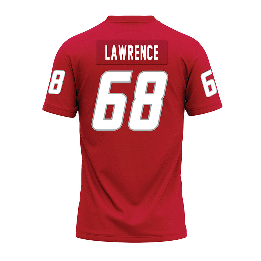 New Mexico - NCAA Football : Tyler Lawrence - Red Premium Football Jersey-1