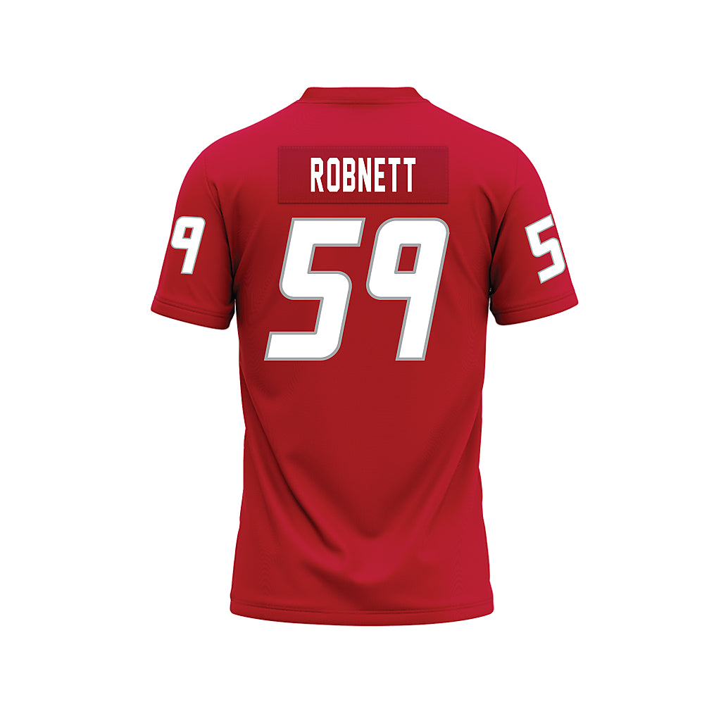 New Mexico - NCAA Football : Kaden Robnett - Red Premium Football Jersey-1