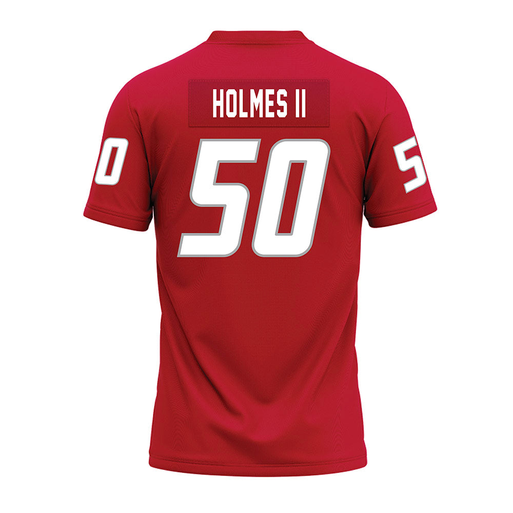 New Mexico - NCAA Football : Ricklan Holmes II - Red Premium Football Jersey-1