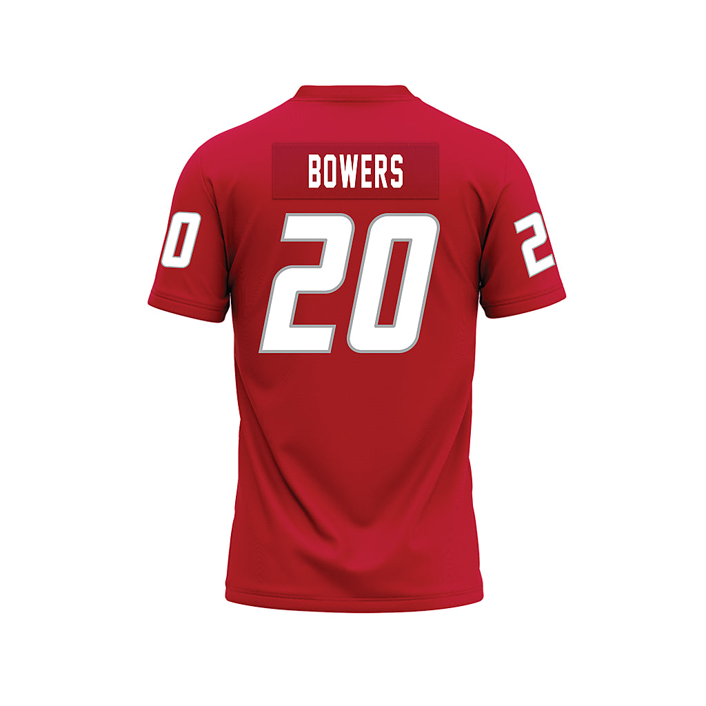 New Mexico - NCAA Football : Darrion Bowers - Red Premium Football Jersey-1