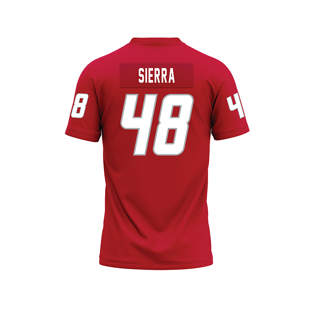 New Mexico - NCAA Football : John Sierra - Red Premium Football Jersey-1