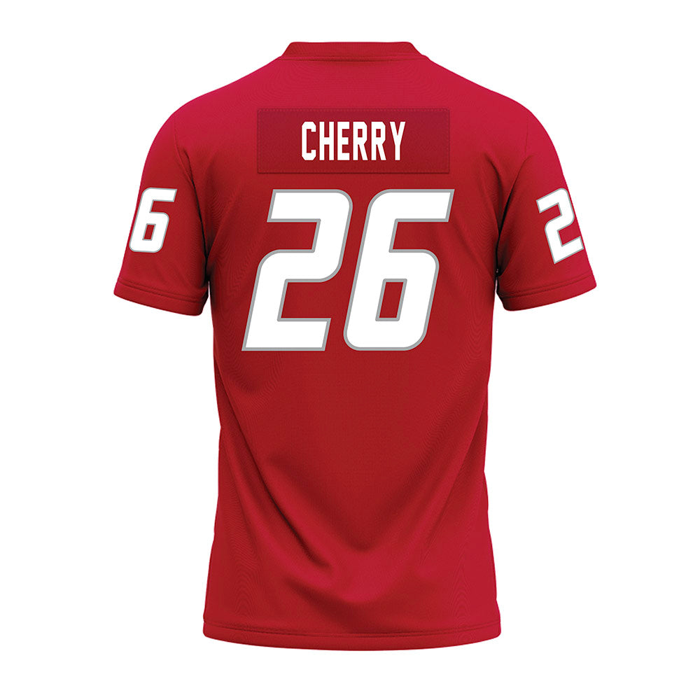 New Mexico - NCAA Football : KJ Cherry - Red Premium Football Jersey-1