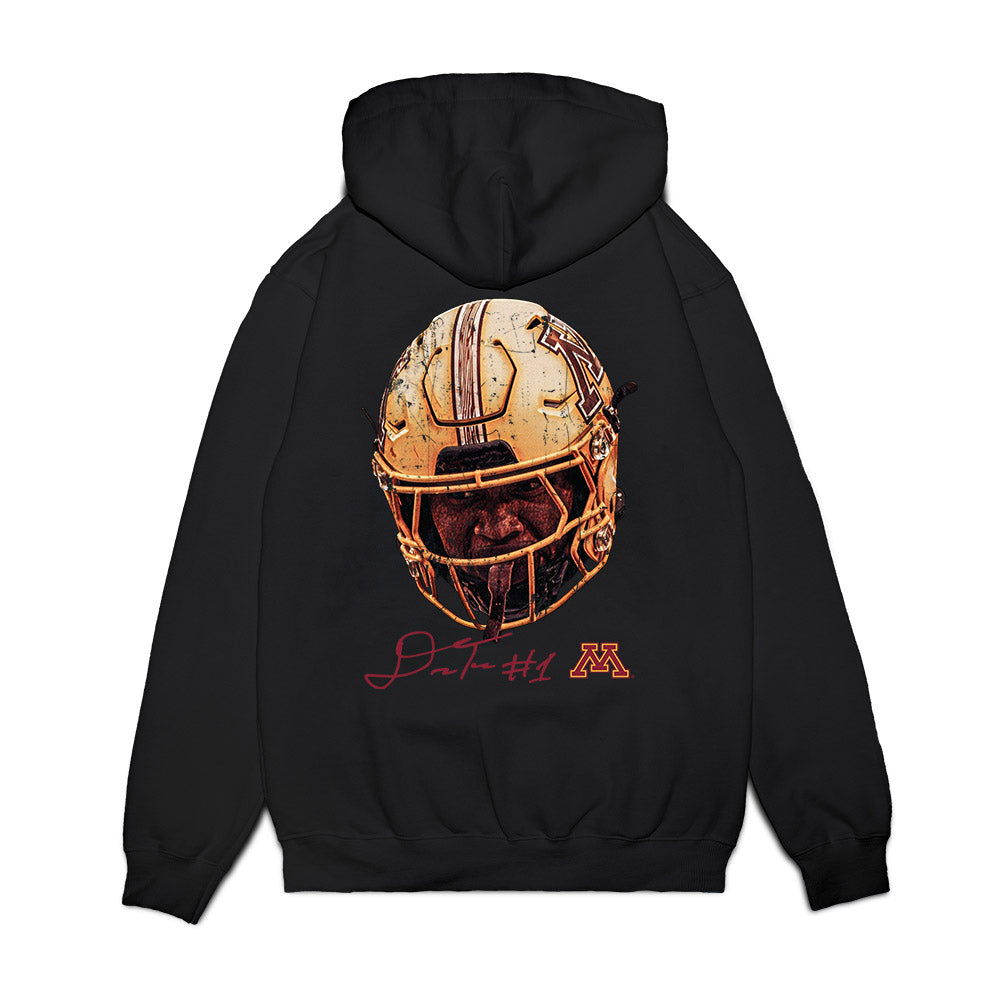 Minnesota - NCAA Football : Darius Taylor - Game Face Premium Hooded Sweatshirt-1