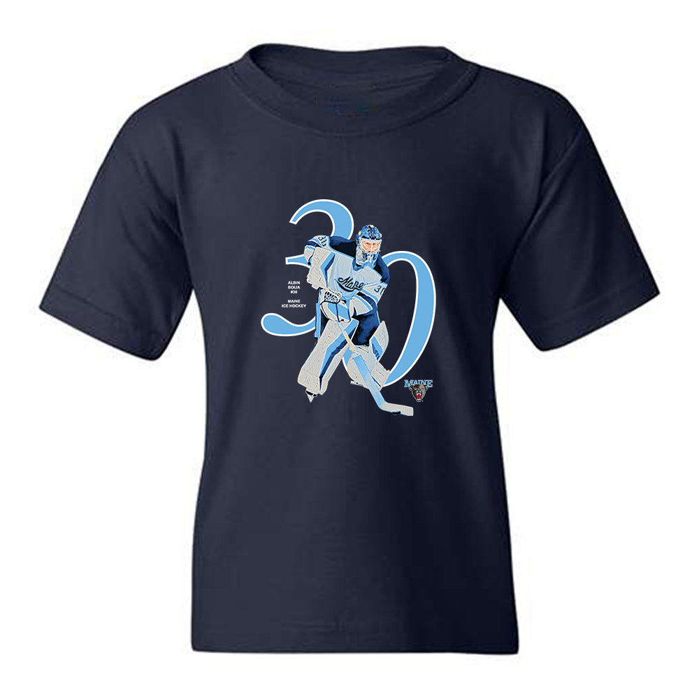 Maine - NCAA Men's Ice Hockey : Albin Boija - Breakthrough Youth T-Shirt-0