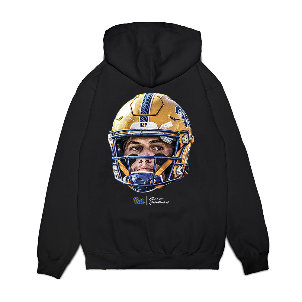 Pittsburgh - NCAA Football : Mason Heintschel - Game Face Premium Hooded Sweatshirt-1