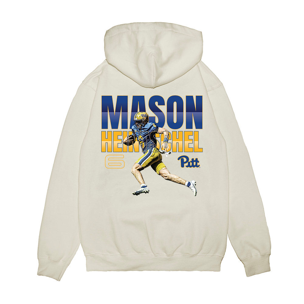 Pittsburgh - NCAA Football : Mason Heintschel - Graphic Tee Premium Hooded Sweatshirt-1