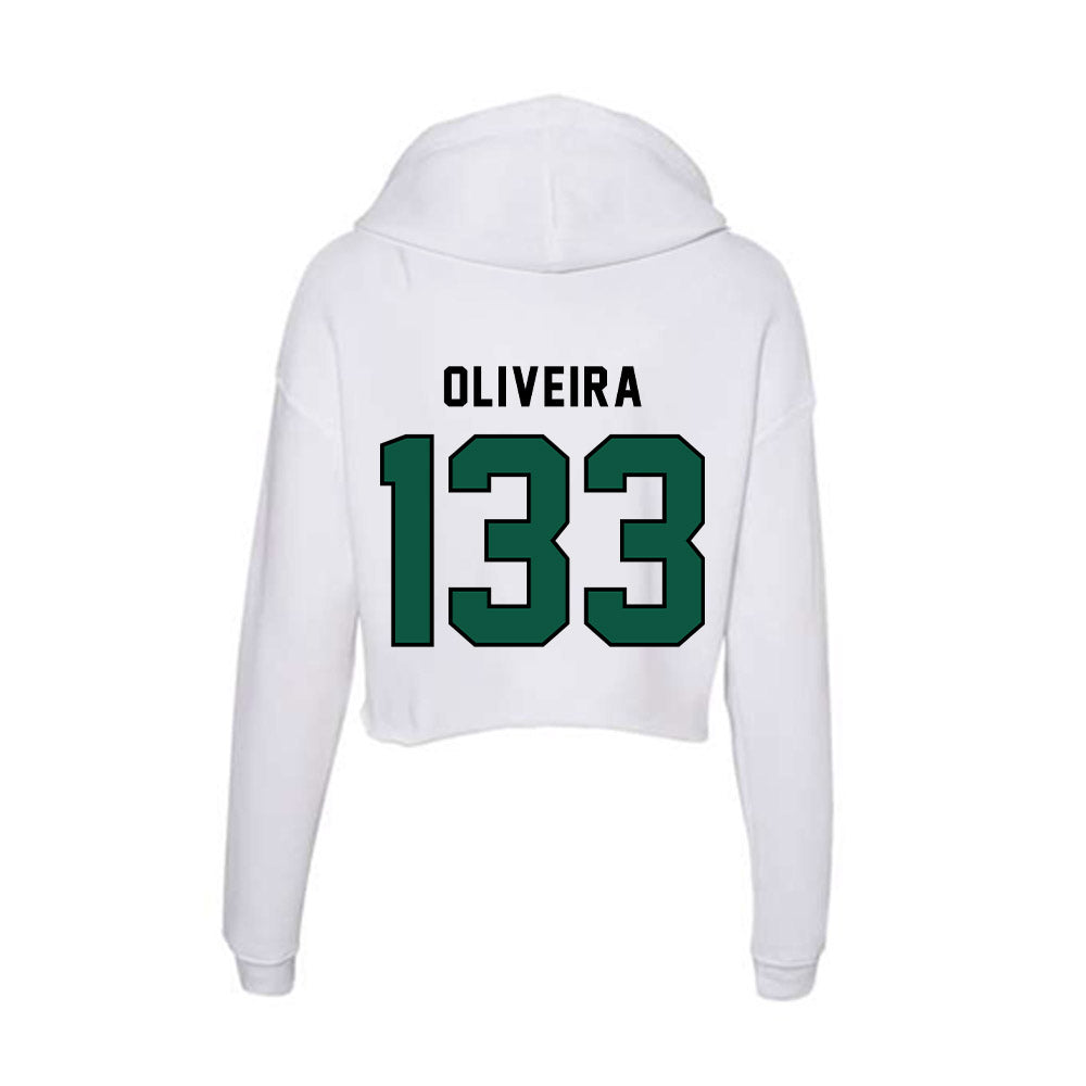 Plymouth State - NCAA Wrestling : Jacob Oliveira - Women's Crop Fleece Hoodie-1