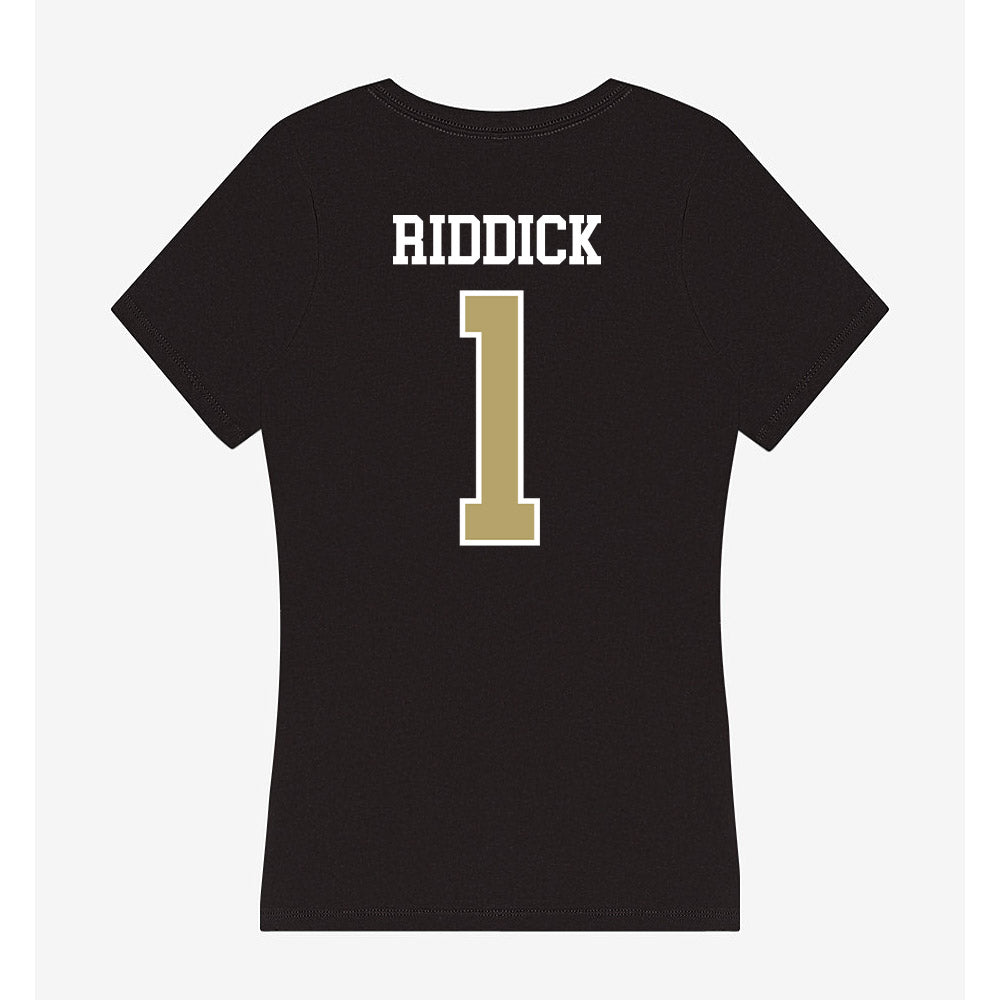 Ferrum - NCAA Women's Basketball : Kleiauna Riddick - Classic Shersey Women's V-Neck T-Shirt-1