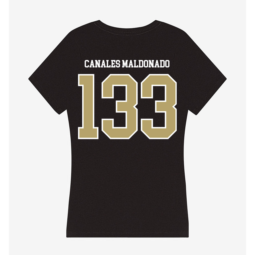 Ferrum - NCAA Wrestling : Josiah Canales Maldonado - Classic Shersey Women's V-Neck T-Shirt-1