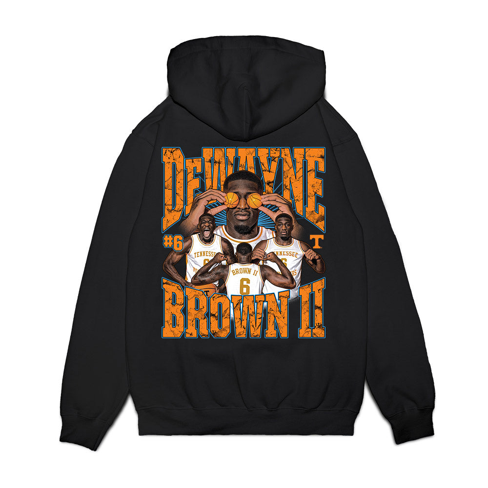 Tennessee - NCAA Men's Basketball : Dewayne Brown II - Collage Premium Hooded Sweatshirt-1