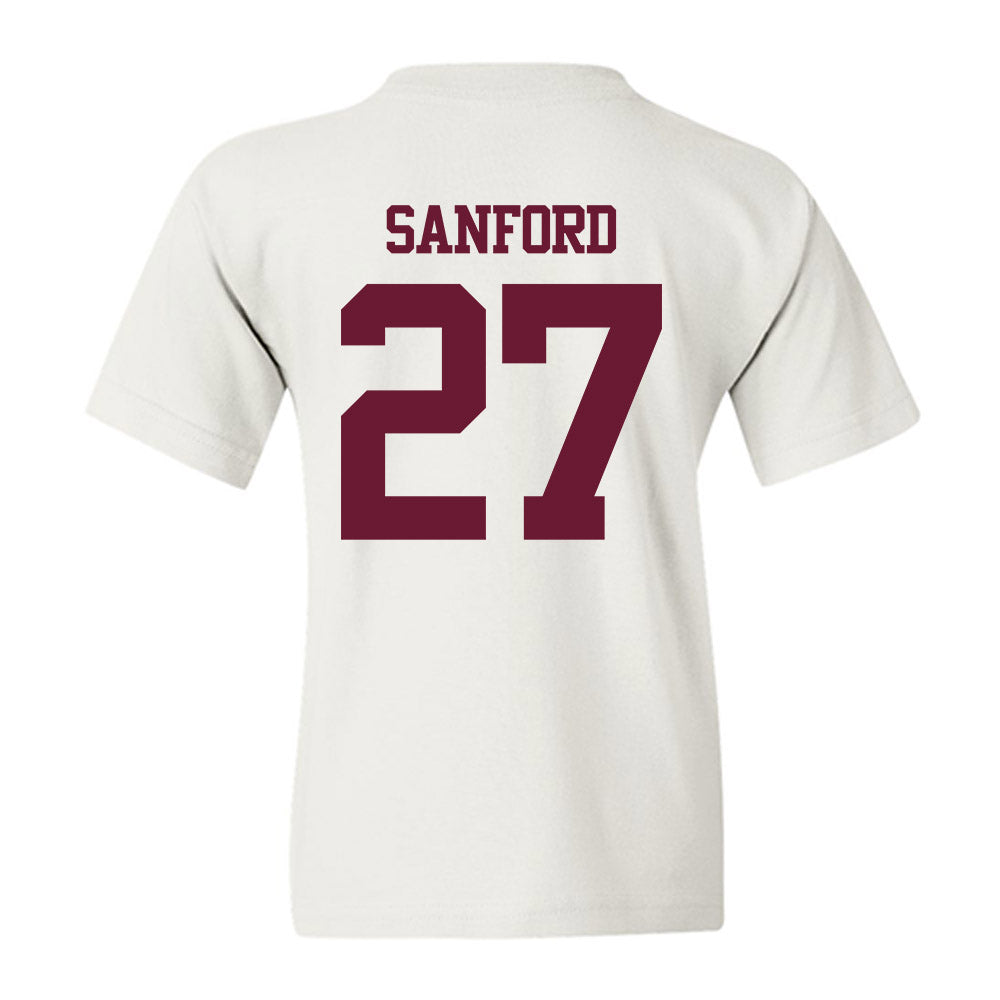 Texas A&M - NCAA Football : Daymion Sanford - Statement Shersey Youth T-Shirt-1