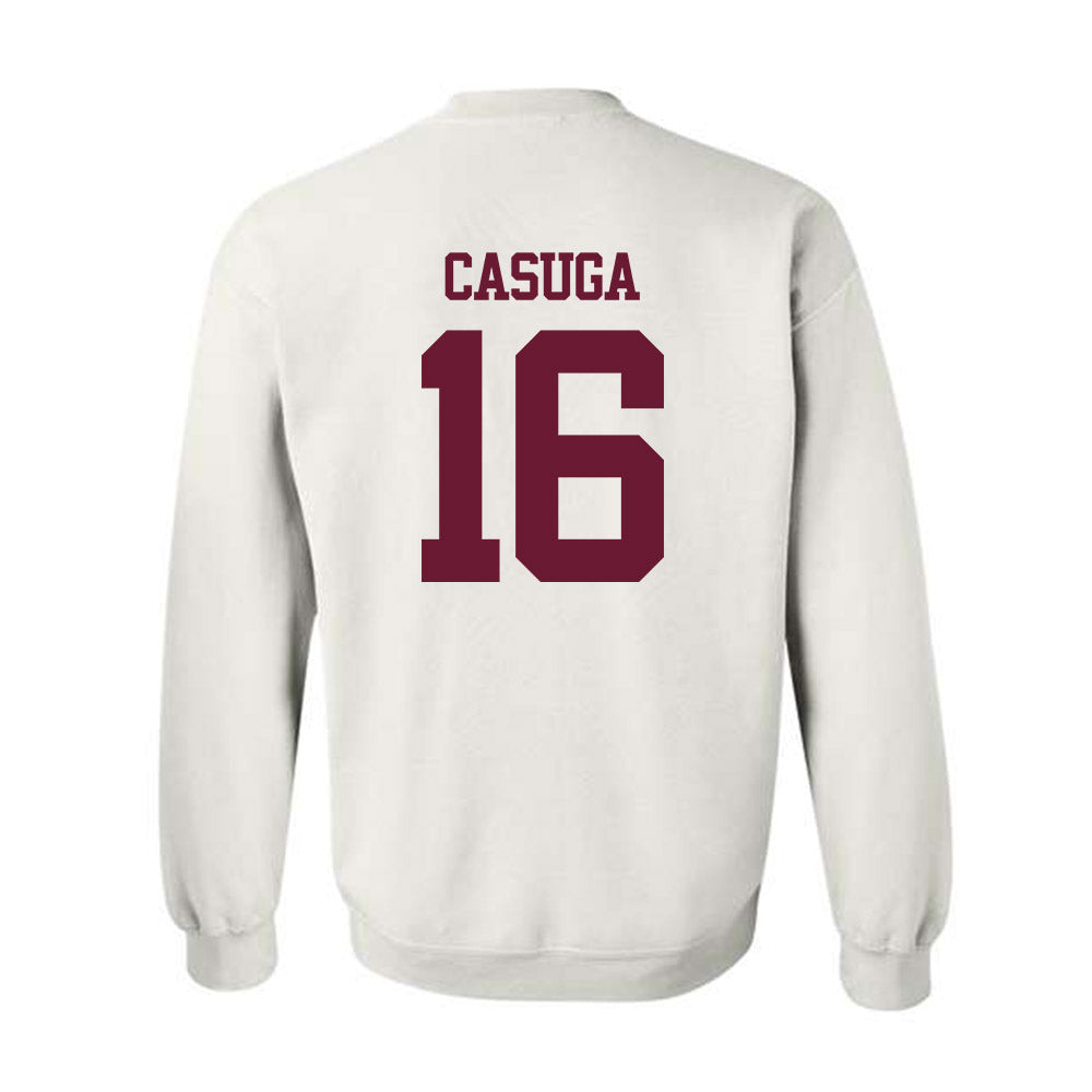 Texas A&M - NCAA Football : Helaman Casuga - Statement Shersey Crewneck Sweatshirt-1