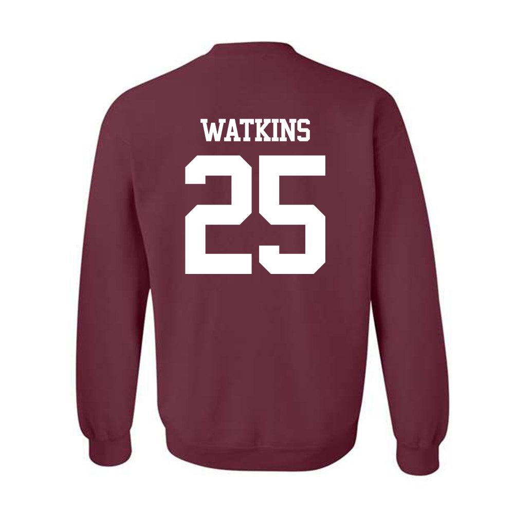 Texas A&M - NCAA Football : Tamarion Watkins - Statement Shersey Crewneck Sweatshirt-1