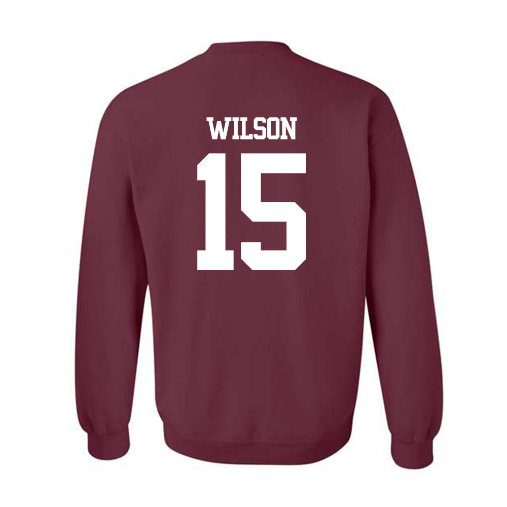 Texas A&M - NCAA Football : Tylan Wilson - Statement Shersey Crewneck Sweatshirt-1