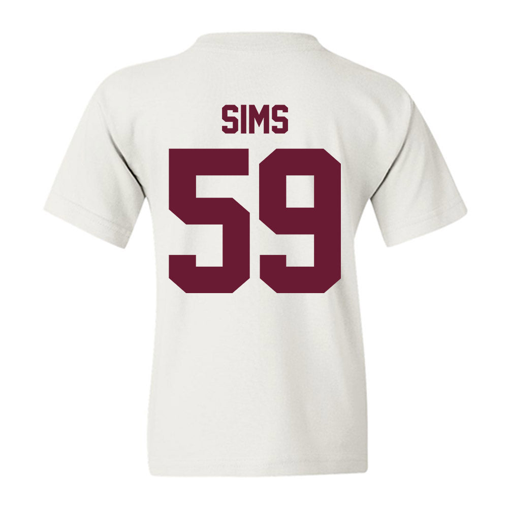 Texas A&M - NCAA Football : Chace Sims - Vintage Youth T-Shirt-1