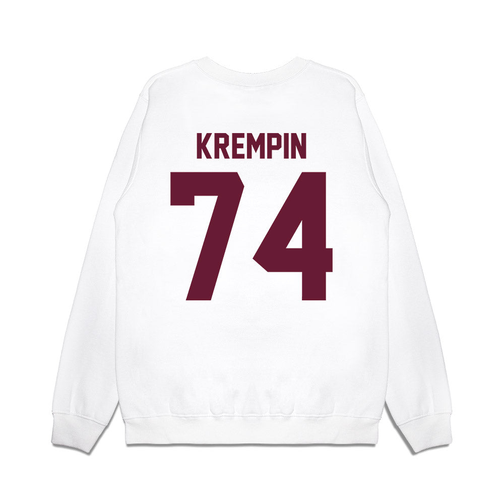 Texas A&M - NCAA Football : Zaden Krempin - Vintage Premium Crewneck Sweatshirt-1