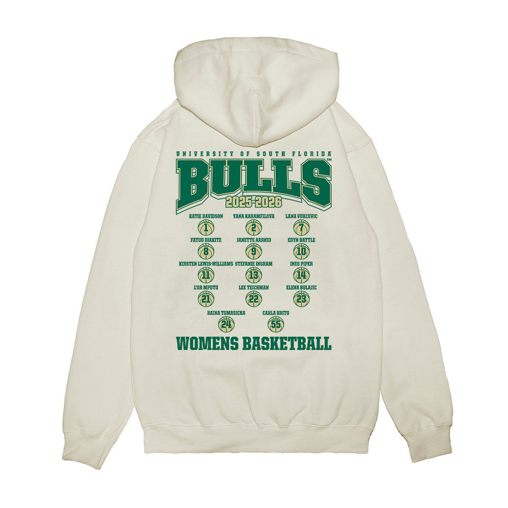 USF - NCAA Women's Basketball : - Roster Premium Hooded Sweatshirt-1