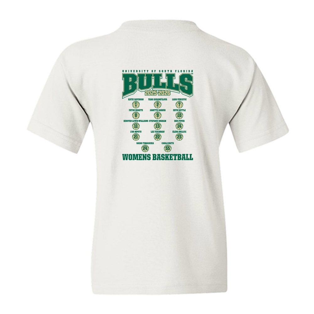 USF - NCAA Women's Basketball : - Roster Youth T-Shirt-1