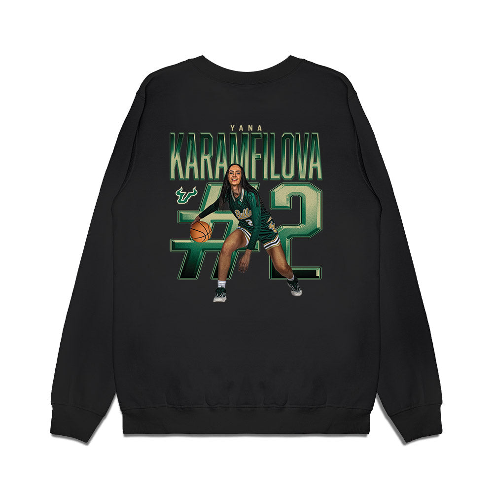 USF - NCAA Women's Basketball : Yana Karamfilova - Collage Premium Crewneck Sweatshirt-1