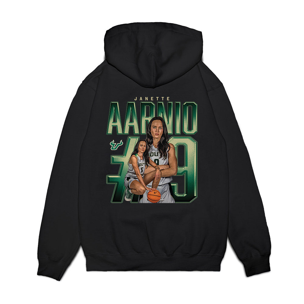 USF - NCAA Women's Basketball : Janette Aarnio - Premium Hooded Sweatshirt-1
