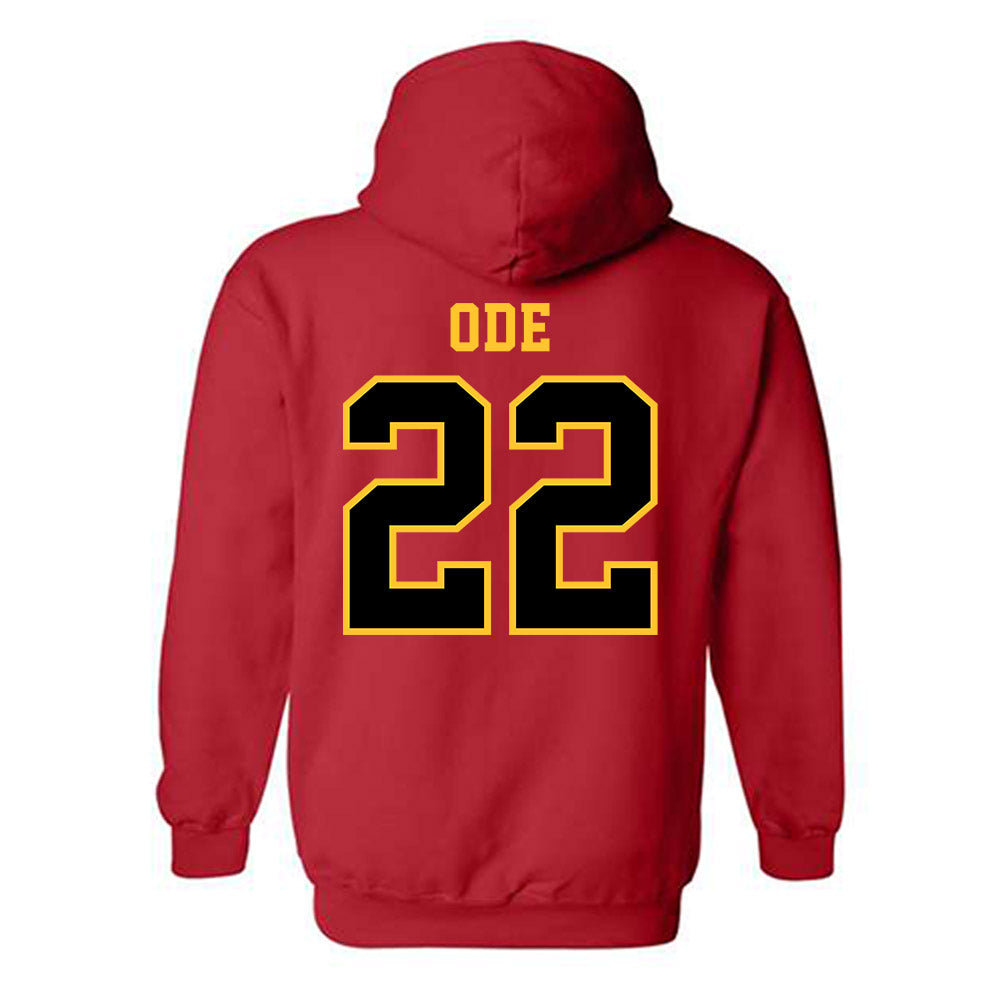 Ferris State - NCAA Women's Basketball : Alesia Ode - Replica Shersey Hooded Sweatshirt-1
