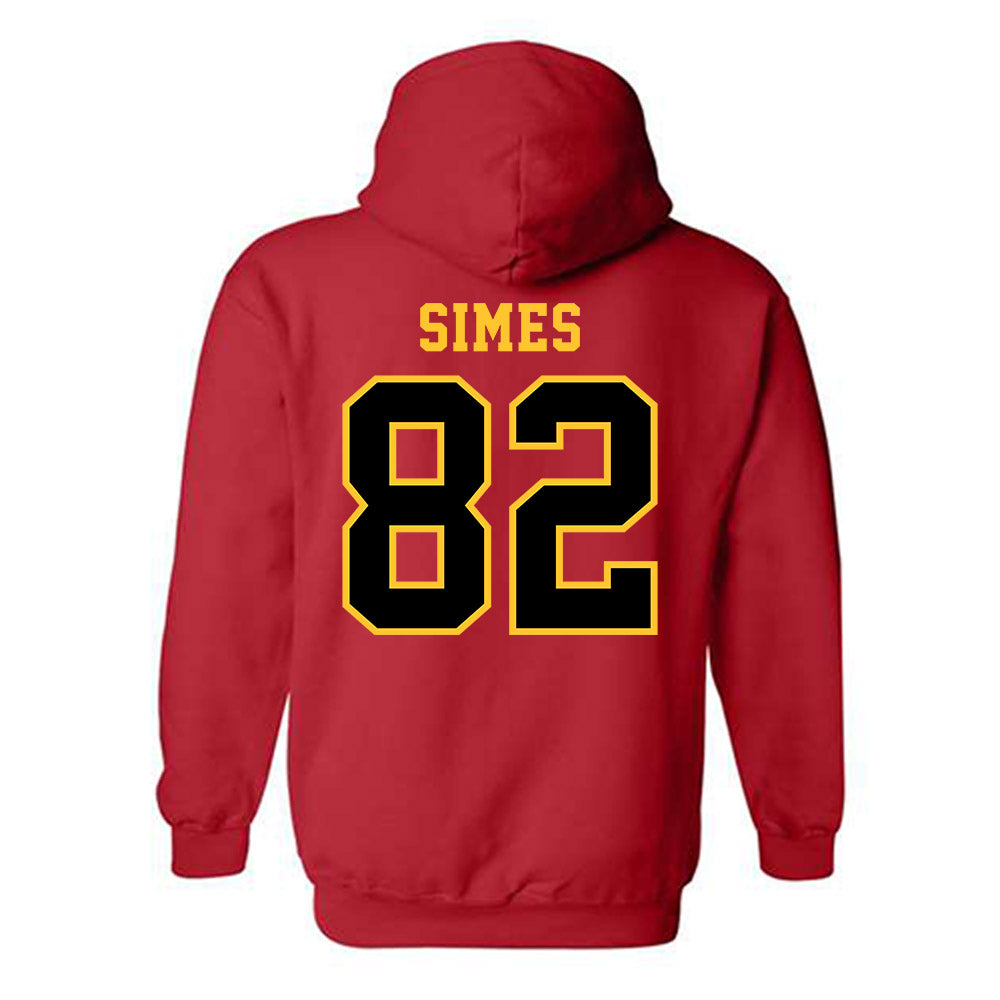 Ferris State - NCAA Football : Kevin Simes - Replica Shersey Hooded Sweatshirt-1