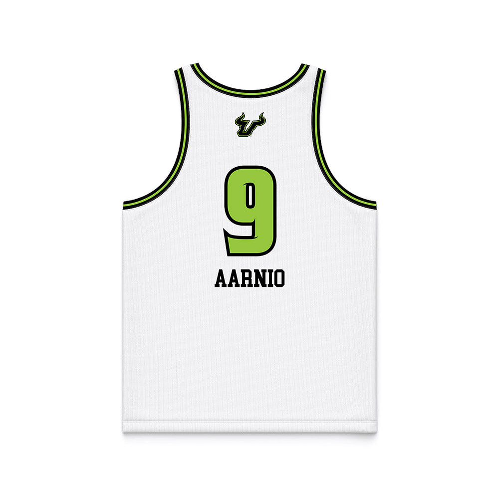 USF - NCAA Women's Basketball : Janette Aarnio - White Basketball Jersey-1