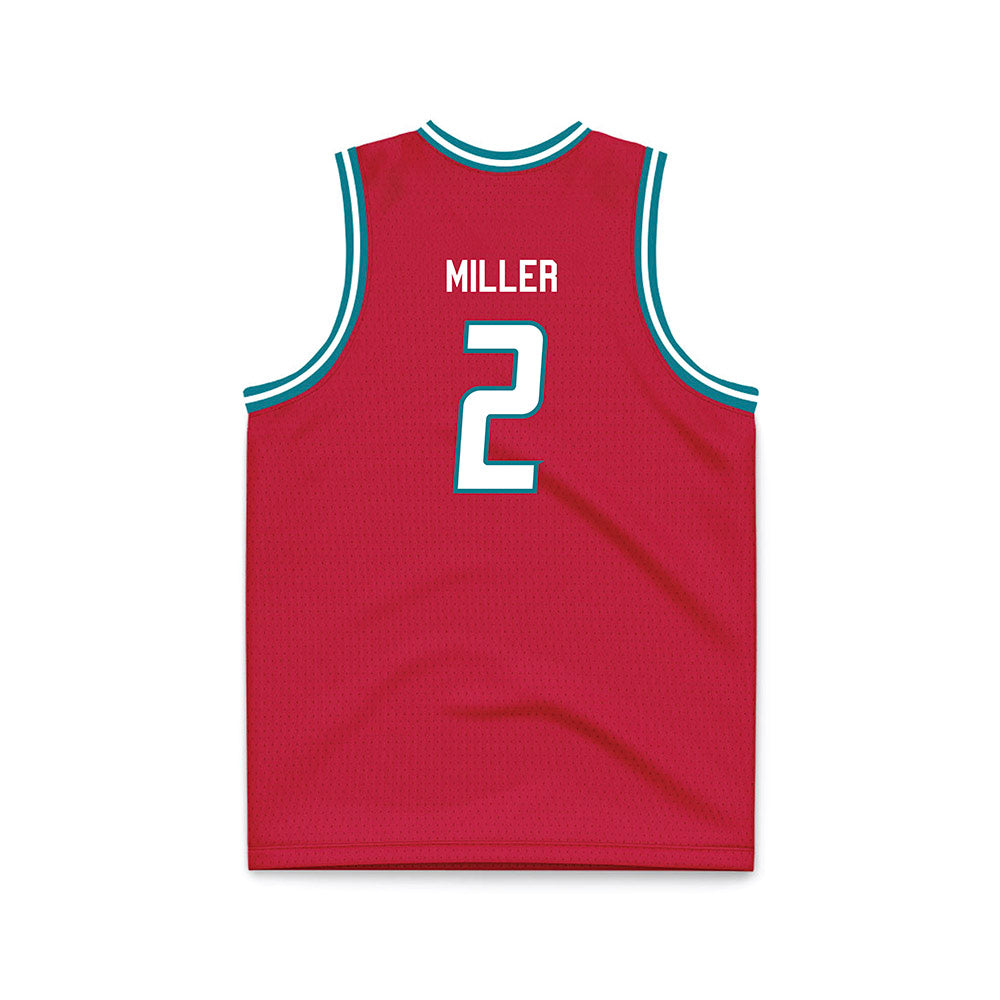 New Mexico - NCAA Men's Basketball : Tajavis Miller - Red Basketball Jersey-1