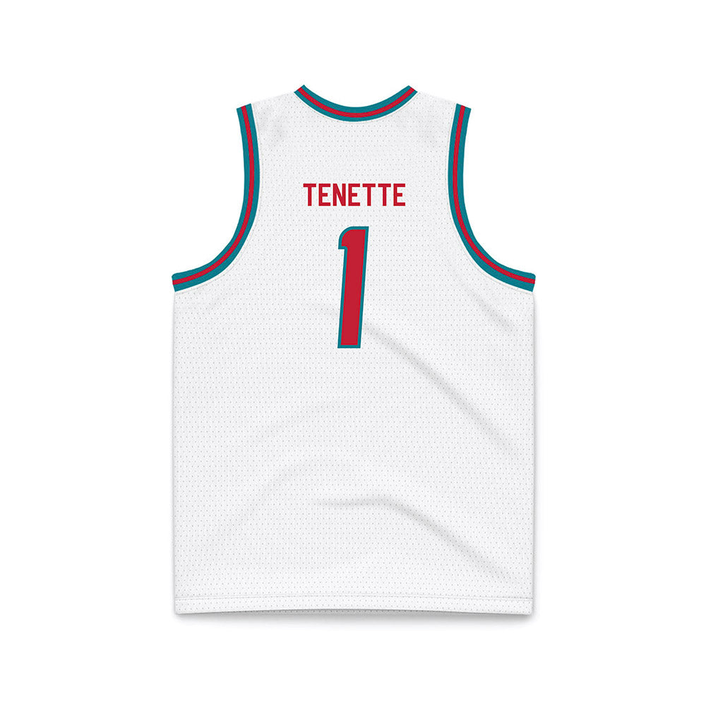 New Mexico - NCAA Men's Basketball : Uriah Tenette - White Basketball Jersey-1