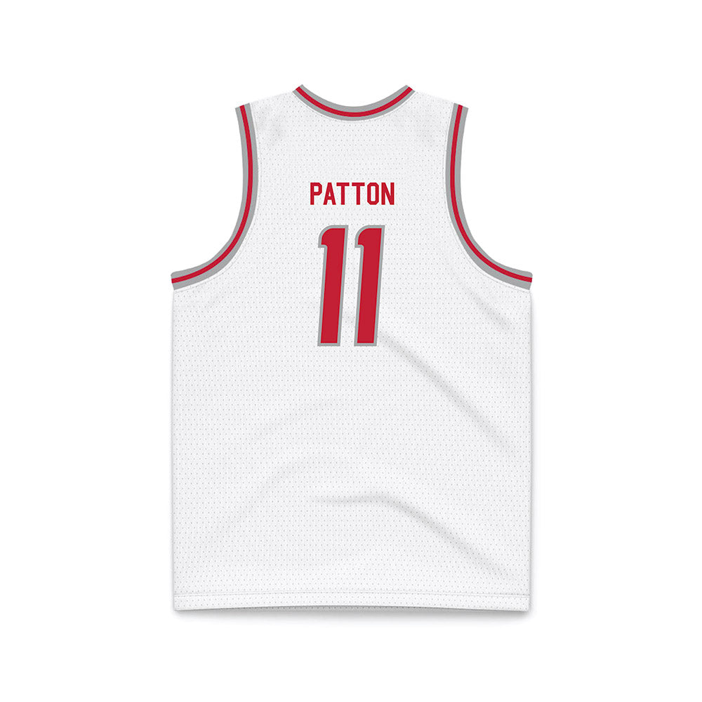 New Mexico - NCAA Men's Basketball : Kallai Patton - White Basketball Jersey-1
