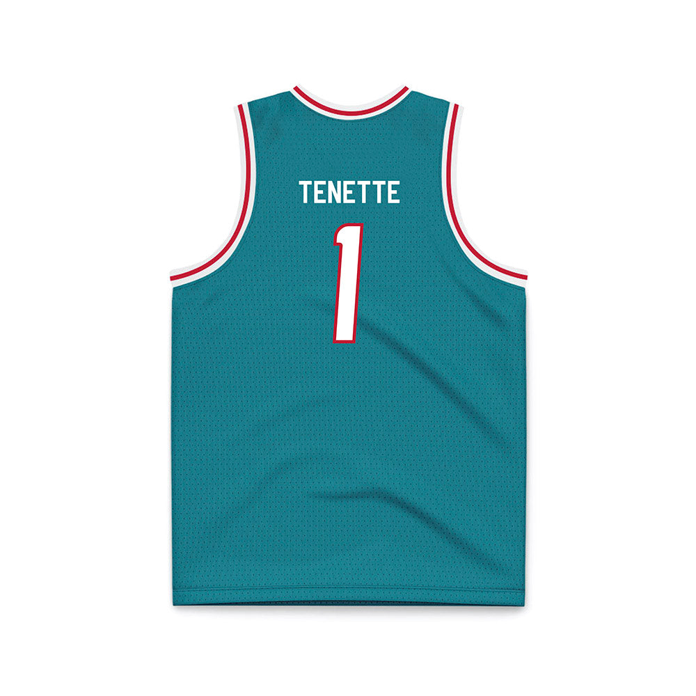 New Mexico - NCAA Men's Basketball : Uriah Tenette - Turquoise Basketball Jersey-1