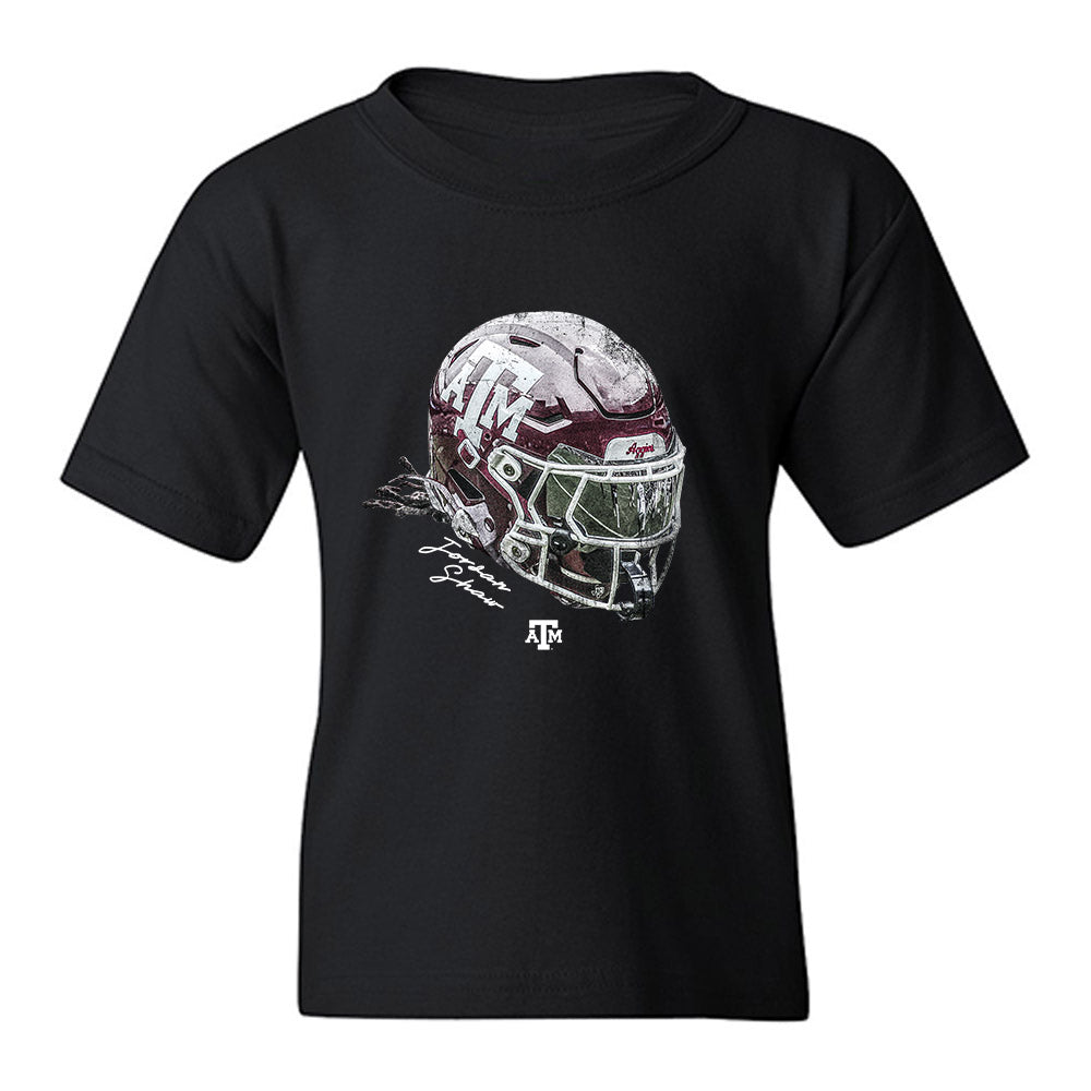Texas A&M - NCAA Football : Jordan Shaw - Game Face Youth T-Shirt-0
